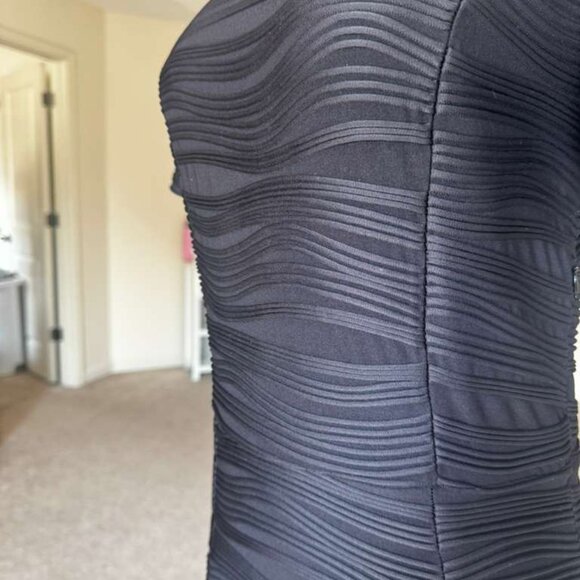 NWT Opening Ceremony “Wave” Dress Black size L - Picture 5 of 7